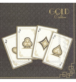Χαρτοπετσέτα για Decoupage "Gold Edition black"