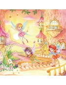Χαρτοπετσέτα για Decoupage  "Fairy Castle Fairy Flowers"