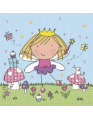 Napkin for Decoupage "Little Princess with Magic Wand"