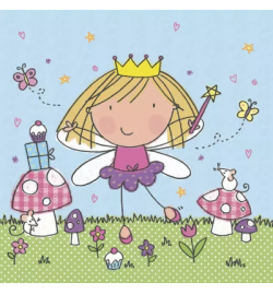 Χαρτοπετσέτα για Decoupage  "Little Princess with Magic Wand"