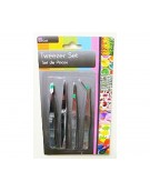 Tweezers Set 120mm 4pcs