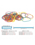 Colored Rubber Band Assorted Pack 100gr