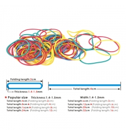 Colored Rubber Band Assorted Pack 100gr