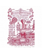 Stencil 21x29.7cm (A4) "Steam Train" - Stamperia