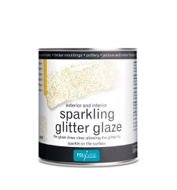 Sparkling Glitter Glaze 500ml Gold - Polyvine