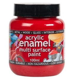 Acrylic Enamel Paint 100gr Bright Red (44)