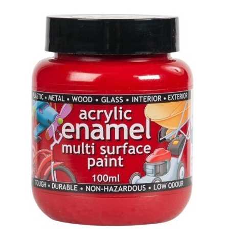 Acrylic Enamel Paint 100gr Bright Red (44)