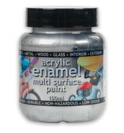Acrylic Enamel Paint 100gr Metallic Silver (41)
