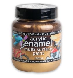 Acrylic Enamel Paint 100gr Metallic Bright Gold (40)