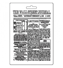 Soft Maxi Mould 14.8x21cm (A5) "The Wall Street Journal" - Stamperia