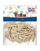 Wooden mini Pegs 25mm  45pcs