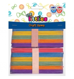 Wooden Spatulas Colored 80pcs - Littlies