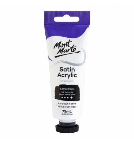 Μπογιά ακρυλική 75ml - Μαύρο (Lamp Black)