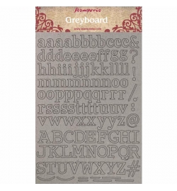 Greyboard A4 Alphabet - Stamperia
