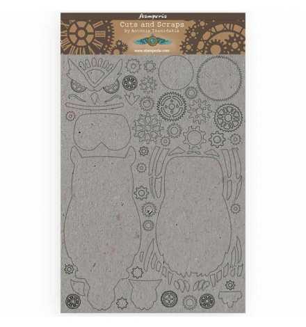 Greyboard A4 Sir Vagabond owl - Stamperia