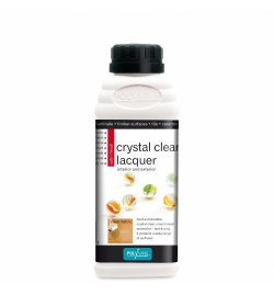 Γυαλιστερό Βερνίκι νερού Crystal Clear Lacquer 500ml Σατέν - Polyvine