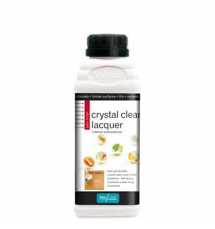 Crystal Clear Lacquer 500ml Satin - Polyvine