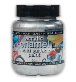 Acrylic Enamel Paint 100gr Metallic Pewter (46)