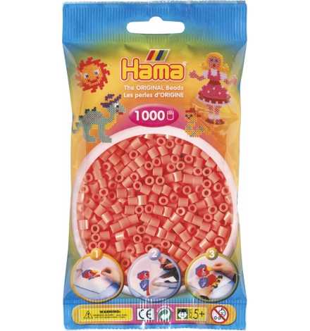 Συσκευασία με 1000 beads - Κόκκινο Pastel