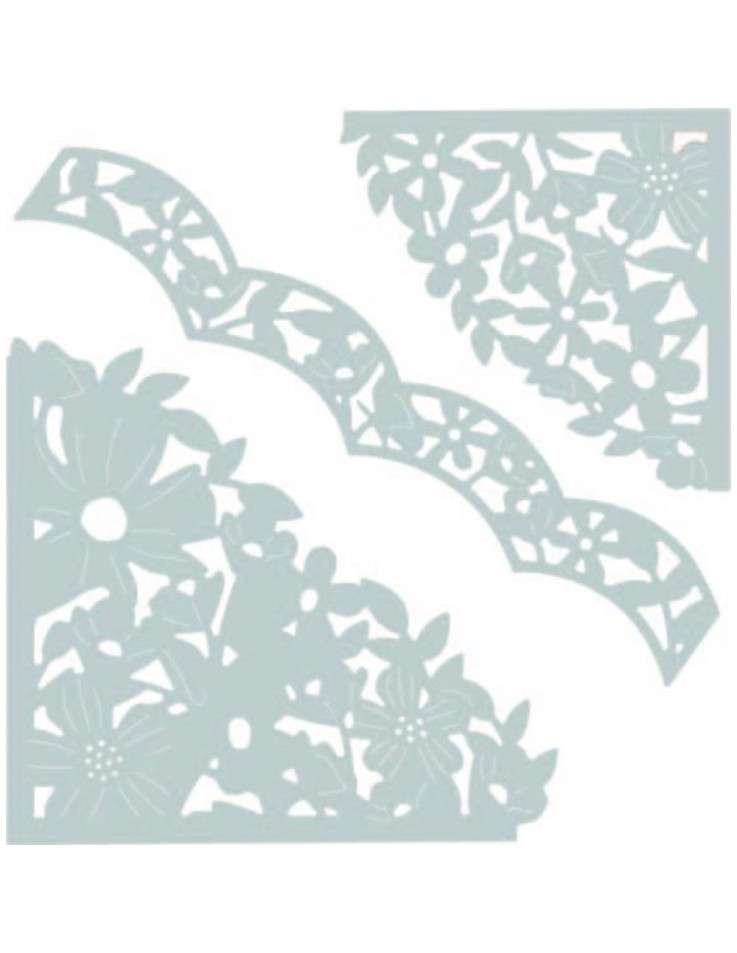 Sizzix Thinlits Die Set Decorative Corners 3pcs