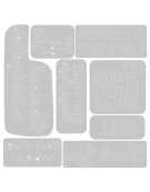 Μαχαίρι Sizzix Thinlits "Μηνύματα" 8pcs