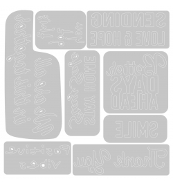 Sizzix Thinlits Die Set 8PK Good Vibes