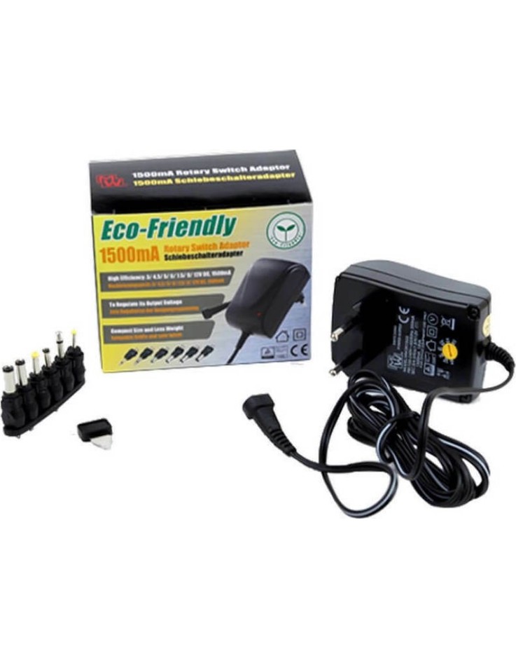 Transformer ΑC/DC Adaptor 1.5-15V 1.5A