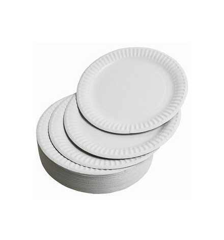 Paper Plates 18cm  - 100pcs