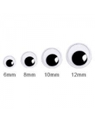 Wiggle Eyes 6mm - 100pcs