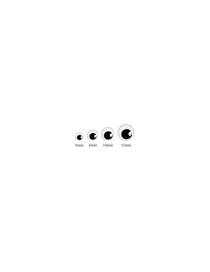 Wiggle Eyes 6mm - 100pcs