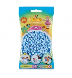 Συσκευασία με 1000 beads - Γαλάζιο Παστέλ
