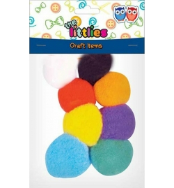 Pom Poms 45mm Χρωματιστά 8pcs - Littlies