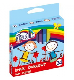 Wax Crayons for children 24 colors Fiorello