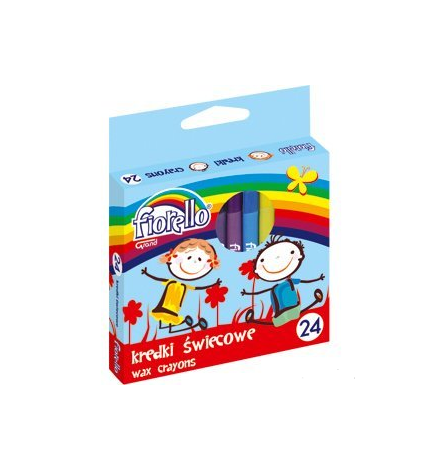 Wax Crayons for children 24 colors Fiorello