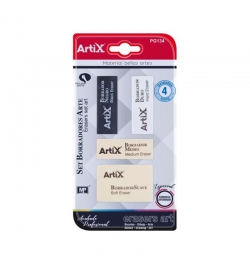 Artist' s Erasers set 4pcs Artix - Madrid Papel