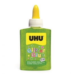 Glitter με γόμα Uhu 88.5ml Πράσινο