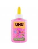 Glitter με γόμα Uhu 88.5ml Ροζ