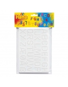 Pegboard Hama Beads Letters & Numbers