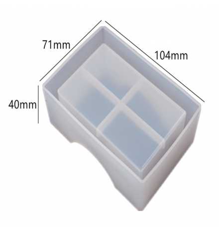 Silicone Mold Coaster Storage Holder 71x104x40mm