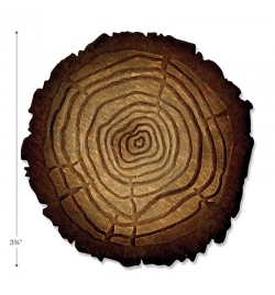 Μαχαίρι Sizzix Bigz Die W/Texture Fades Tree Rings By Tim Holtz