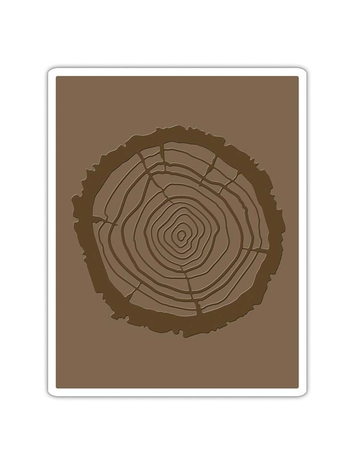 Μαχαίρι Sizzix Bigz Die W/Texture Fades Tree Rings By Tim Holtz