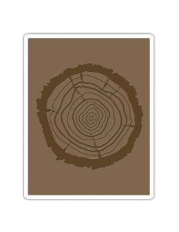 Μαχαίρι Sizzix Bigz Die W/Texture Fades Tree Rings By Tim Holtz