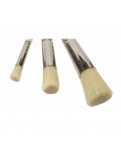 Paint Brush Set 3pcs White Bristle Stencil - Mont Marte