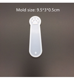 Silicone Mold Bookmark Cat Paw 9.5x3x0.5cm