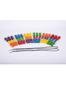Large Wooden Lacing Beads 108pcs