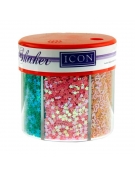 6 Part Glitter Shaker Pastels 50gr