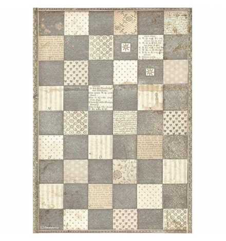 Ricepaper A4: "Alice chessboard"