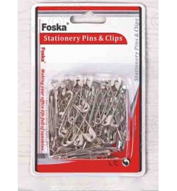 Safety Pins & Clips 27mm 100pcs