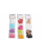 Plastic Buttons Colored Assorted 40pcs