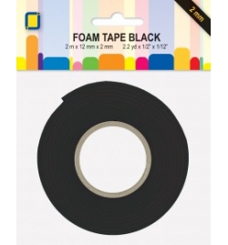 Tape Foam D/Sided 2x12mm 2M black